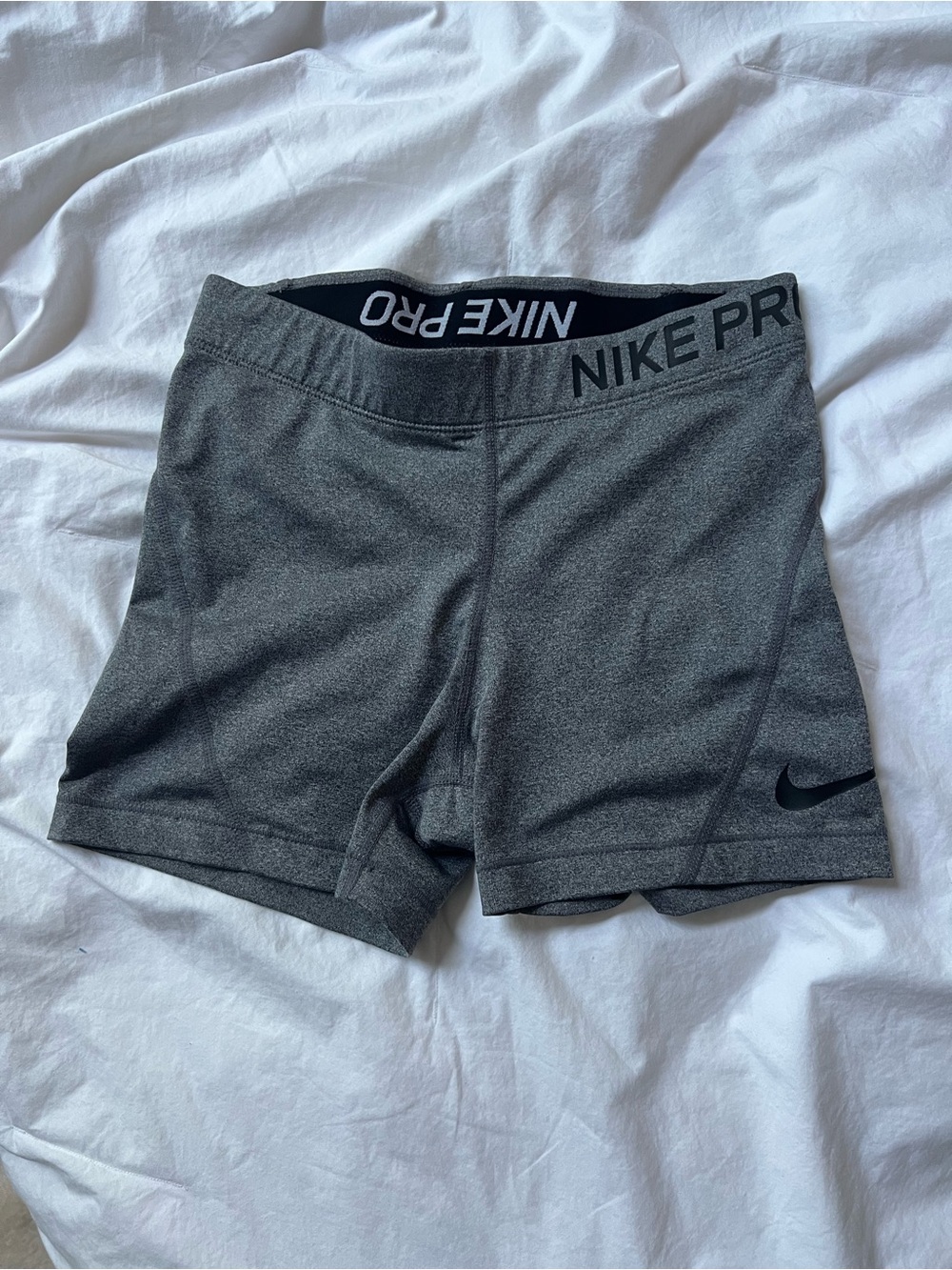 Nike Pro Women's Dark Gray Athletic Compression Shorts